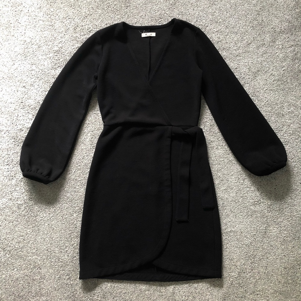 Madewell Long-Sleeve Side-Tie Dress